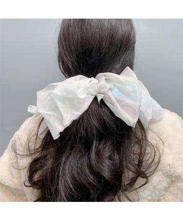 Women's Hair Clip with Colour Gradient Bow Large Girls' Hair Accessories Elegant Bow Hairpin French Fabric Hair Clips for Women Hair Pins with Bow Hair Bow for Women Champagne champagner - Buy Online on GoSupps.com