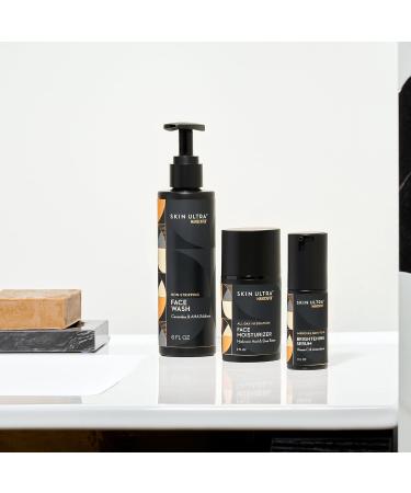 MANSCAPED Skin Ultra Daily Regimen - Men's Skincare Routine Essentials with Face Wash Face Moisturizer & Brightening Serum Formulated with A Ceramide Complex for Cleansing Exfoliating & Hydration - Buy Online on GoSupps.com