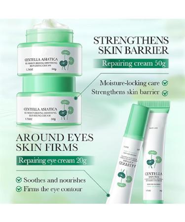 Centella Kit Skin Care 6PCS Hydrating Soothing Skincare Gift Set with Face Cream Serum Cleanser Toner Eye Cream Lotion Contains B5 Hydrates & Soothes and Strengthens the Skin Barrier Daily Skincare - Buy Online on GoSupps.com