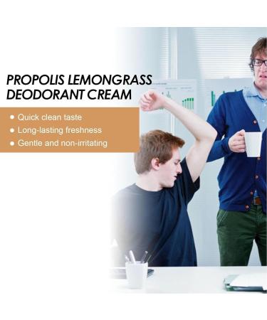 Propolis Lemongrass Deodorant Cream Propolis Deodorant Cream Lemongrass Natural Deodorant Cream Reduce Sweat and Eliminate Smell 30ml Underarm Care Odor Removing Cream (2PCS) - Buy Online on GoSupps.com