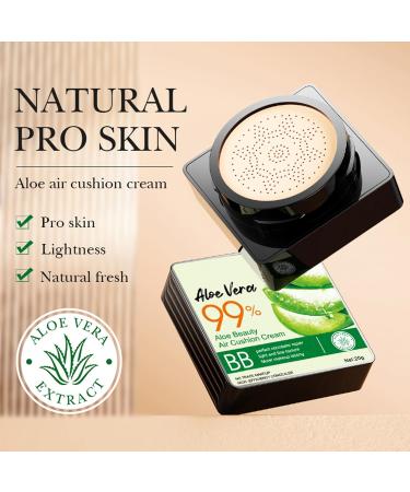 Fond de Teint Couvrant CC Cr me Air Cushion CC Cream Mushroom Head Fondation Hydratant Longue Dur e du Visage Fond de Teint L ger BB Cr me (Couleur Naturelle) - Buy Online on GoSupps.com