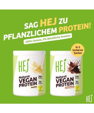 HEJ Poudre de prot ines v g taliennes - Poudre de prot ines de riz et de pois - Pour le d veloppement musculaire et le fitness - 19 g de prot ines par portion - Comme shake ou ingr dient - Vanille 300 Vanille 300g - Buy Online on GoSupps.com