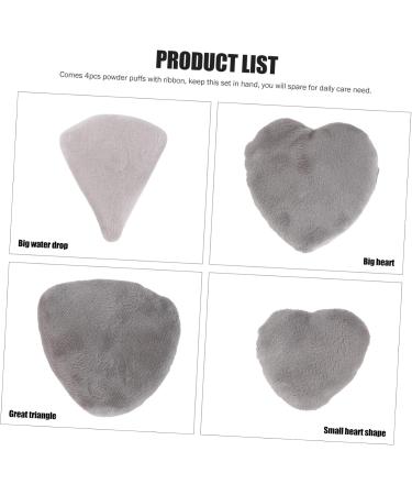 Beaupretty Makeup Puffs Makeup Dry fluffy powder Foundation Powder compact Heart Powder beauty blending sponges for makeup Cosmetic s pure cotton baby face Baby Makeup Puff - Buy Online on GoSupps.com