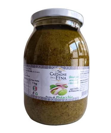 Le Tre Castagne dell'Etna Pesto di Pistachio 1kg - Made in Sicily - The Three Chestnuts of Etna