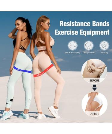 Set of 5 Resistance Loop Exercise Bands for Home Gym Workouts - Elastic Workout Bands for Strength Training - Fitness Accessories for Women and Men - Buy Online on GoSupps.com