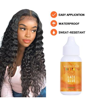 Wig Adhesive Lace Glue | Lace Front | Strong Hold Invisible Bonding for Waterproof & Oil-Resistant Hair Replacement | Wig Toupee Poly Hairpieces Cosmetic 1.3Oz orange - Buy Online on GoSupps.com