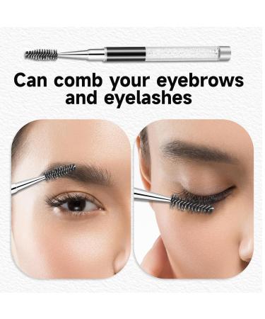 Spoolies Mascara Wands with Cap - 4 Pcs Portable Eyelash Brush Applicators for Eyelash Extensions | Reusable Travel Makeup Tools for Women - Buy Online on GoSupps.com
