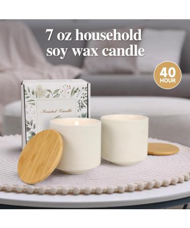 Plingry Lavender Candle - Non-Toxic Soy Wax Wood Wick Aromatherapy 7oz Ceramic Jar - Relax & Restore Mind & Body - Buy Online on GoSupps.com