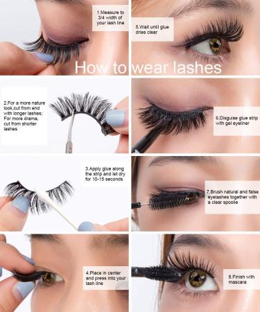 5 Pairs of 3D Thick Wispy Fluffy Long Handmade False Eyelashes - Reusable Dramatic Volume #74 - Buy Online on GoSupps.com