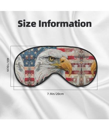 Patriotic Eagle Soft Sleep Eye Mask | Breathable Eye Patch for Women | Ideal for Travel & Relaxation - Buy Online on GoSupps.com