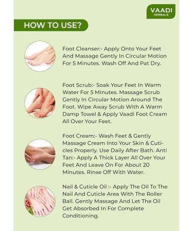 Vaadi Herbals Pedicure Manicure Spa Kit Soothing & Refreshing Hands Feet Toes & Nails 135 ml - Buy Online on GoSupps.com