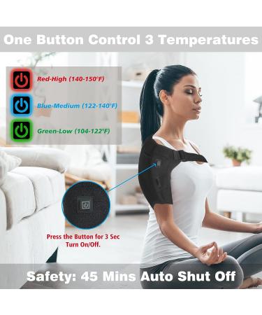 LXH USB Shoulder Heating Pad for Pain Relief - 3 Heat Settings, Portable & Effective for Rotator Cuff Pain - Buy Online on GoSupps.com