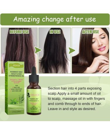Rosemary Oil for Hair Growth - Essential Oil & Scalp Treatment for Men & Women | Nourishes & Reduces Hair Loss - 59ML - Buy Online on GoSupps.com