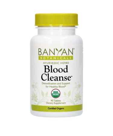 Banyan Botanicals Blood Cleanse Tablets   Organic Supplement with Manjistha & Turmeric   Blood Cleansing Herbs for Detox  Healthy Circulation & Skin*   90 Tablets   Non GMO Sustainably Sourced Vegan - Buy Online on GoSupps.com
