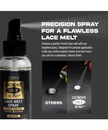 Lace Melt Spray - Supreme 8 fl.oz./250ml | Flawless Natural and Seamleass Finish No Reside Long Lasting Formula with Protecting Edges Perfect for Wigs 8 fl.oz./250ml Supreme - Buy Online on GoSupps.com