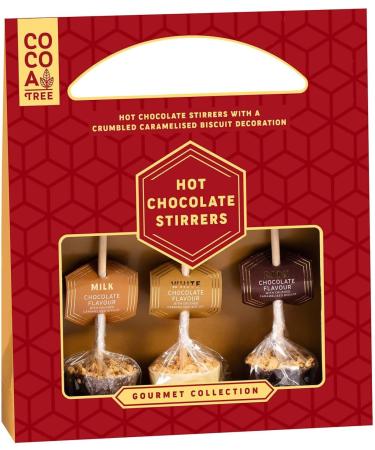 3Pk Hot Chocolate Flavour Stirrers Chocaholics - Easy Hot Beverage Enhancement - Drink Upgrade Accessories - Flavorful Drink Enhancers - Chocolate Lover's Delight - Cozy Sips for Every Mood - Buy Online on GoSupps.com