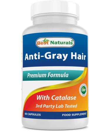 Best Naturals AntiGray Hair Formula 60 Count Pack of 3