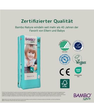 Bambo Nature 5 Pull-Ups (38 Count) - Eco-Friendly Biodegradable and Ultra-Comfortable Diapers for All-Night Protection - International Shipping Available - Buy Online on GoSupps.com