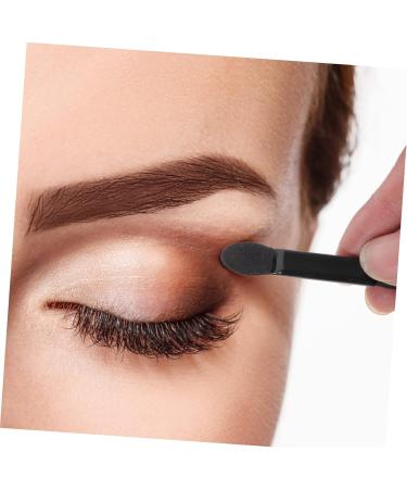 FOYTOKI 100pcs Women Eyeshadow Brush Small Eyeshadow Blending Brush Eye Makeup Sponge Makeup Brushes Black - Buy Online on GoSupps.com