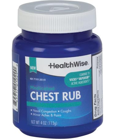 Debrox Ear Wax Removal Drops 0.5 Fl Oz & HealthWise Medicated Chest Rub Relieves Coughs Aches 4 oz - Buy Online on GoSupps.com