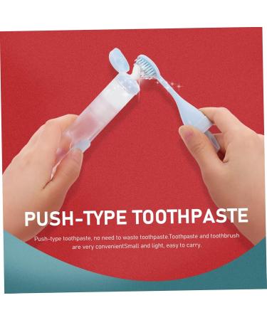 3ST Portable Travel Toothbrush Set - Merlan Ortho Mini Toothbrush & Toothpaste for Home & Travel (1 Pack Blue) - Buy Online on GoSupps.com