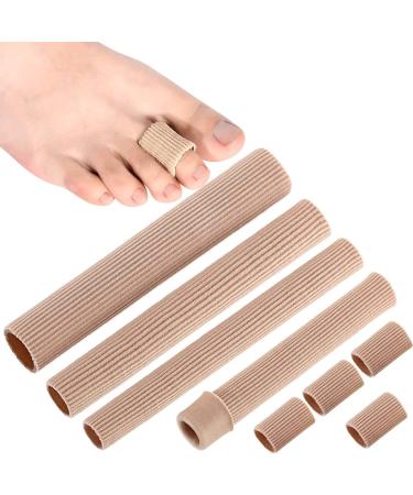 5 Pieces Toe Tubes Sleeves Toe Cushion Multi Size Toe Protectors Soft Corn Gel Pad Protectors for Cushions Corns Blisters Calluses Toes and Fingers (Uncut Size) - Buy Online on GoSupps.com