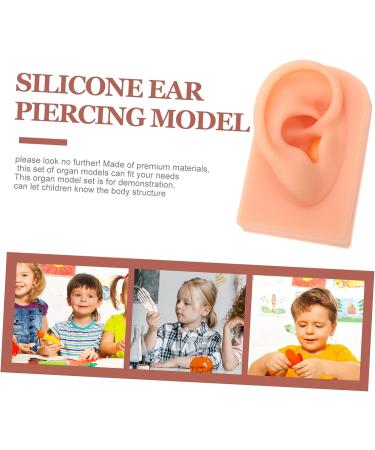 VILLFUL Khaki Silicone Ear Model for Jewelry Display and Earrings Piercing - Buy Online on GoSupps.com
