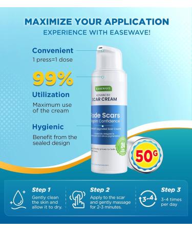 2X Potency Scar Cream - Rapid Deep Repair for C-Section Acne Keloid Burn & Stretch Marks | Silicone Gel Scar Treatment | 1.76oz - Fast International Shipping - Buy Online on GoSupps.com