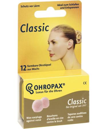 Ohropax Classic Moldable Wax Earplugs - 2 Packs (24 Earplugs) | Best Noise Reduction & Comfort | International Shipping Available - Buy Online on GoSupps.com