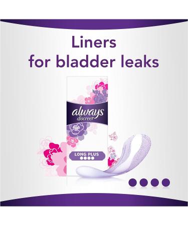Always Discreet Incontinence Liners - High Absorbency, Thin & Flexible - 20 Count(pack of 1) for Sensitive Bladder - Buy Online on GoSupps.com
