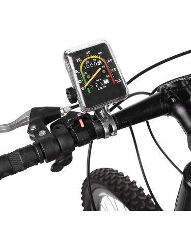 Bike Speedometer, Mountain Bicycle Speedometer Sturdy Odometer with A Reset Knob, Waterproof Mechanical Odometer with A Pointer, for 26in 27.5in 28in 29in Bikes Bicycle