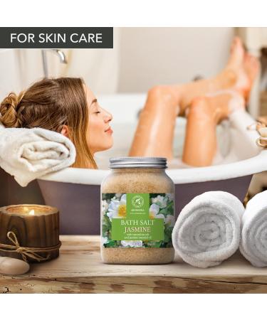 Buy Jasmine Bath Sea Salt 46 Oz - Relaxing Aromatherapy Bath Soak | Body Care & Beauty | 1300g Floating Flower Essence - Buy Online on GoSupps.com