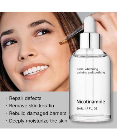 Tongyend Niacinamide Face Serums Niacinamide Serum Pore Minimizer & Brightening Facial Essence With Hyaluronic Acid Moisturiser For Acne Scar Lightening Skin Rehydration Pore Refinement and Soothing - Buy Online on GoSupps.com