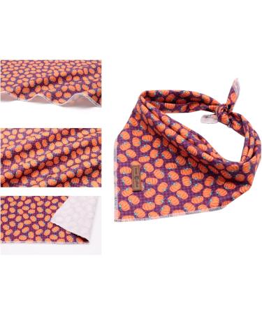 Lionet Paws Halloween Dog Bandana - Triangular Scarf for Small Medium & Large Dogs - Pumpkin Design (Pack of 1) - Buy Online on GoSupps.com