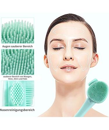 Double-Sided Silicone Facial Cleaning Brush for Pore Cleaning & Blackhead Removal - Ideal for All Skin Types - Buy Online on GoSupps.com