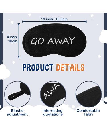 36 Pieces Funny Silk Sleep Masks Bulk - Soft Black Eye Covers for Women Men Teens - Travel Blindfolds for Sleeping, Nap, Meditation - Nighttime Supplies - Buy Online on GoSupps.com