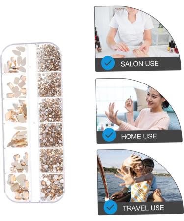 1 Box Nail Art Flat Drill Rhinestone Nail Charms Diy Nail Charms Rhinestones Gems Stones Manicure Decors Crystal Nail Diamonds Diamond Decor Nail Gem Glass Manicure Tools Self Made - Buy Online on GoSupps.com