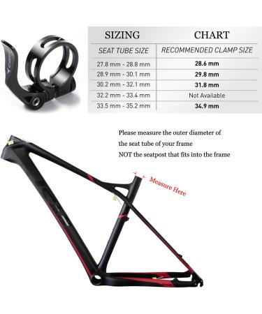 Corki Quick Release Bike Seatpost Clamp 31.8mm Black | Sandblasted Anodized Aluminum Alloy KC89 - Buy Online on GoSupps.com