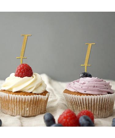 Letter I Wedding Cupcake Toppers Monogram Initial Last Name For Wedding Bridal Shower Decorations Elegant Botanical Wreath Personalized Any 26Letters Bridal Shower Gifts 6PCS Style-8 - Buy Online on GoSupps.com