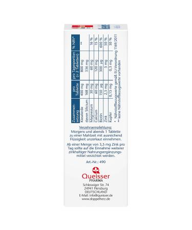 Doppelherz Kieselerde + Biotin + Zink - 40 Tablets (Pack of 3) for Healthy Skin & Hair - Buy Internationally - Buy Online on GoSupps.com