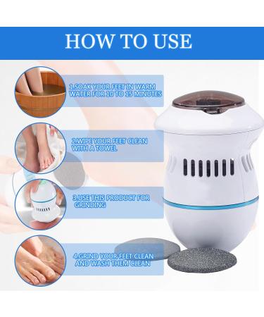 Electric callus remover callus remover foot care device pedicure set foot care callus remover callus remover foot care device with 6 attachments - Buy Online on GoSupps.com