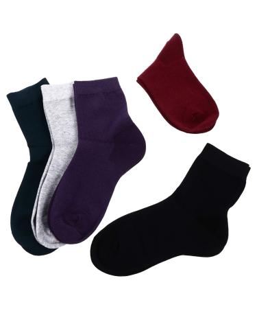 minkissy 5 Pairs Gel Ripstop Socks Women s Socks Silicone Socks for Cracked Feet Dry Cracked Socks Womens Socks Silicone Gel Moisturizing Silicone Sock Pure Cotton Ladies Socks Miss Ankle
