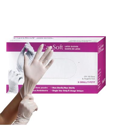 Extra Small LAtex Glove Powder Free 100 Pcs/Box
