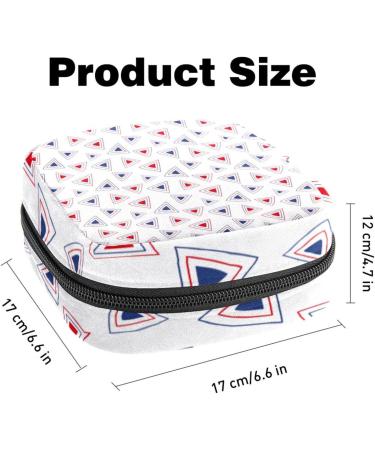Portable Women's Binding-Storage Bags | Menstrual Cup Pocket & Pads for Teenage Girls | Triangular Geometric Pattern - Buy Online on GoSupps.com