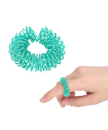 Acupressure Spiky Finger Rings for Fidget Relief | International Shipping - Green Massage Finger Ring - Buy Online on GoSupps.com