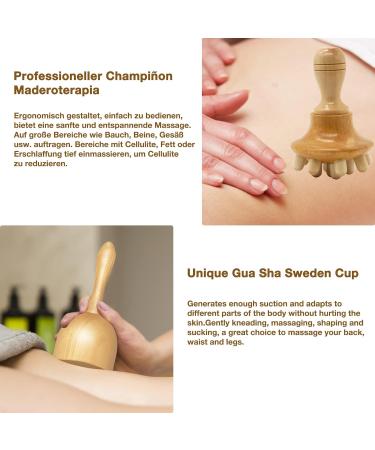 6 in 1 Maderotherapy Set - Anti-Cellulite Wood Massage Device & Lymphatic Drainage Tools for Stress Relief - Buy Online on GoSupps.com