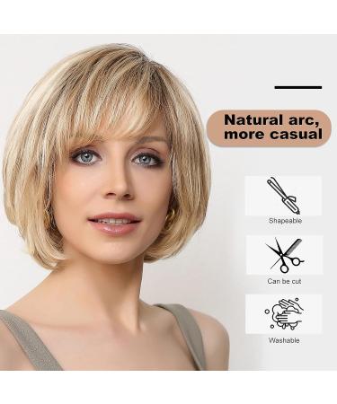 EMMOR Hand-Tied Lace Front 100% Human Hair Wig for Women - Natural Layered Wavy Style in P4/6/18 - Buy Online on GoSupps.com
