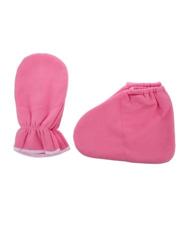 Housoutil 4 Pi ces Prot ge-mains De Cire De Paraffine Pour Spa Et Accessoire De Cire Chaude Pour Soins Paraffine 30x16cm rose
