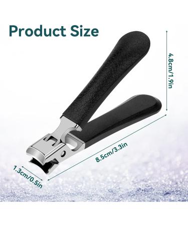Professional Heavy Duty Nail Clippers for Thick Nails - Large Handle Toenail Clippers for Men and Women (Black) - Buy Online on GoSupps.com