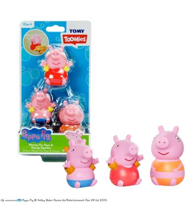 TOMY Toomies Peppa Pig Mummy Pig Peppa & George Bath Squirters - Fun Water Play Bath Toys for Babies & Toddlers - Suitable for 18 Months - Buy Online on GoSupps.com